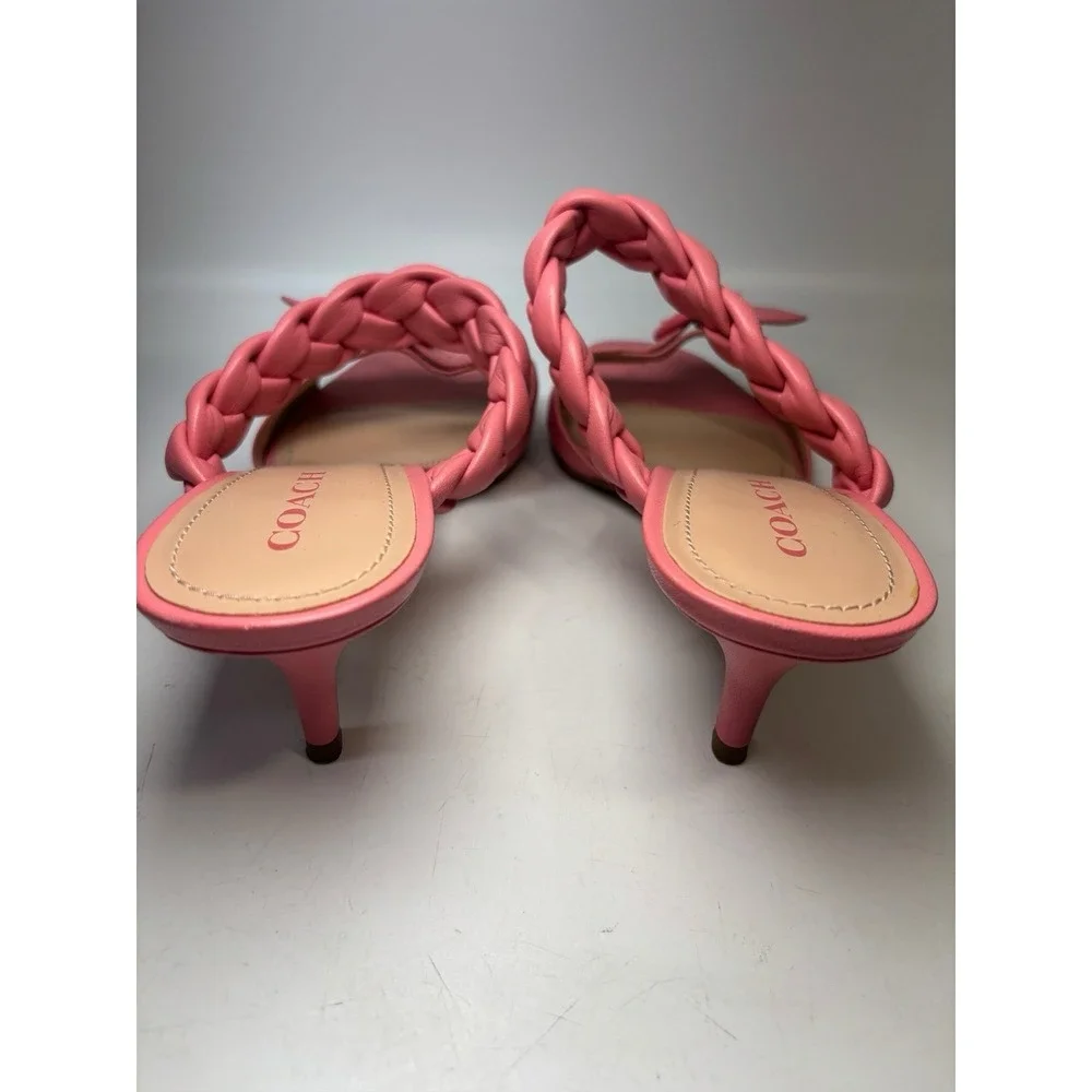 Coach Mollie Sandals Taffy Pink Baby Doll Summer Beach Size 10 MSRP: $165.00
